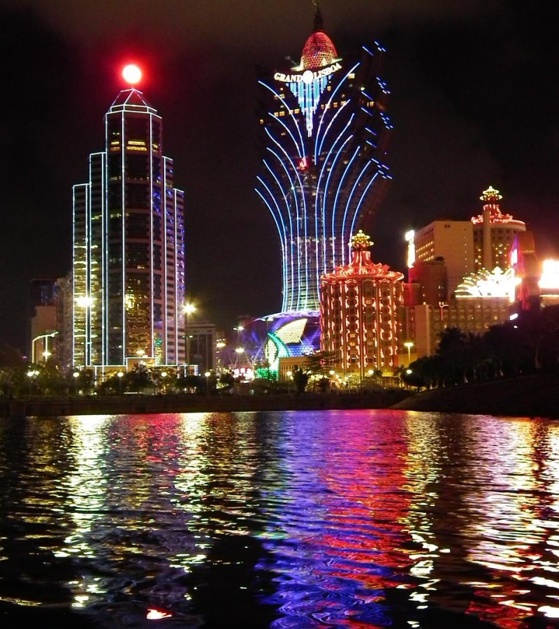 Casino roulette wheel and poker chips representing casino games online for US players